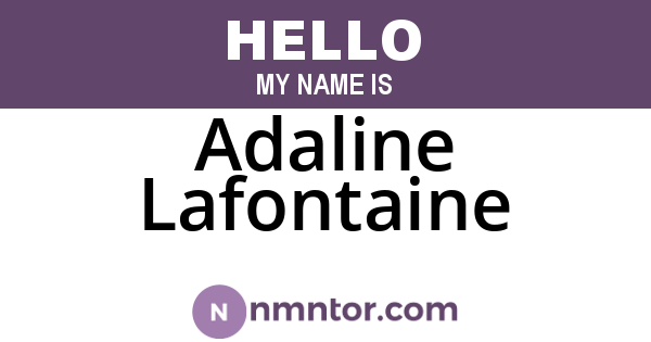 Adaline Lafontaine