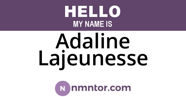 Adaline Lajeunesse