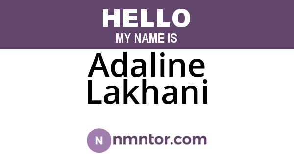 Adaline Lakhani
