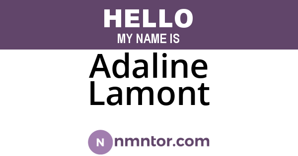 Adaline Lamont