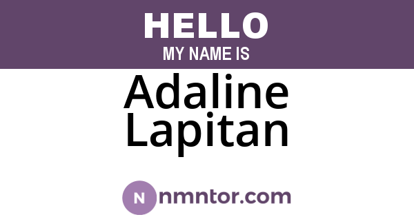 Adaline Lapitan