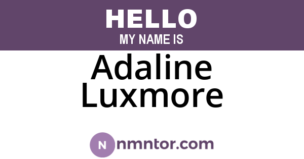 Adaline Luxmore