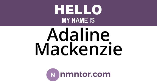 Adaline Mackenzie