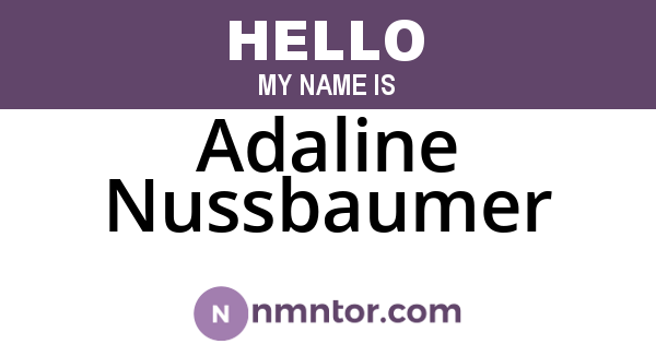 Adaline Nussbaumer