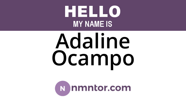Adaline Ocampo