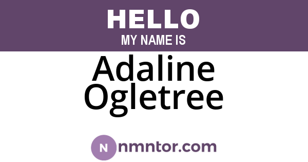 Adaline Ogletree