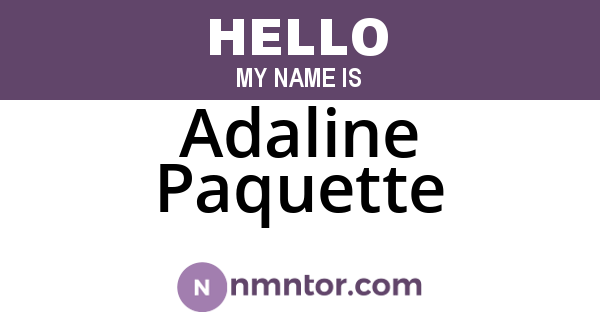 Adaline Paquette
