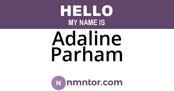 Adaline Parham