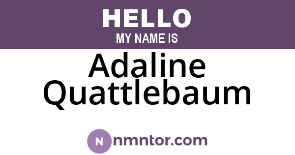 Adaline Quattlebaum