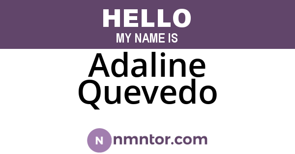Adaline Quevedo