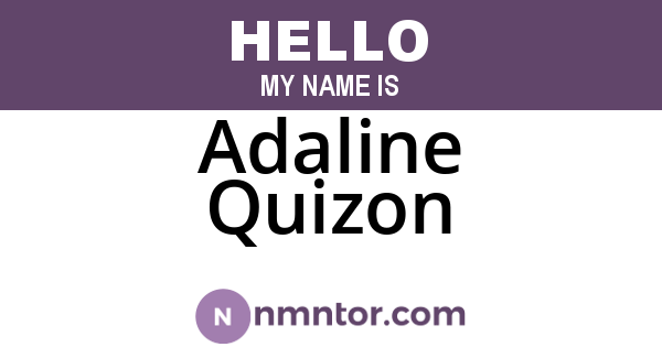 Adaline Quizon