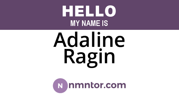 Adaline Ragin