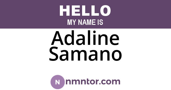 Adaline Samano