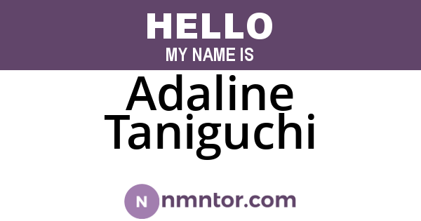 Adaline Taniguchi