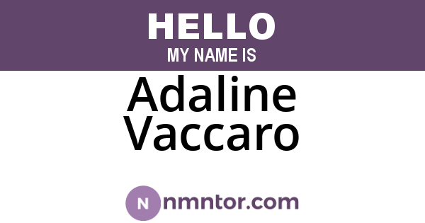 Adaline Vaccaro