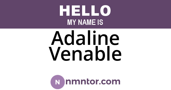 Adaline Venable