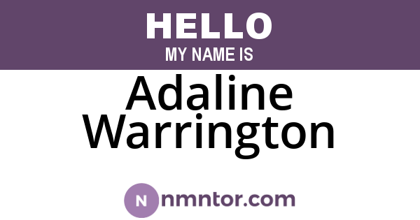 Adaline Warrington