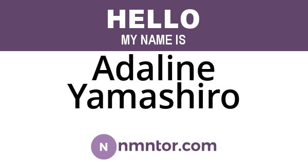 Adaline Yamashiro