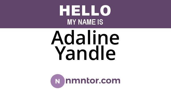 Adaline Yandle