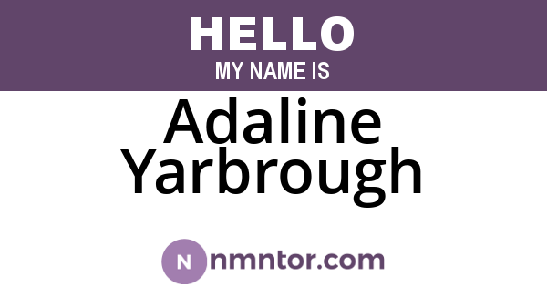 Adaline Yarbrough