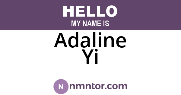 Adaline Yi