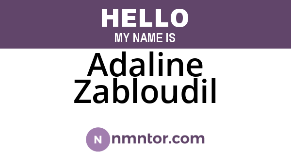 Adaline Zabloudil