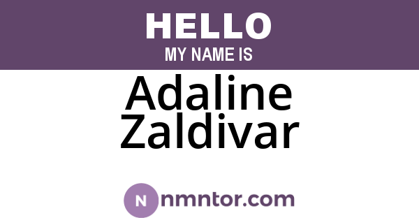 Adaline Zaldivar