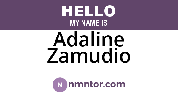 Adaline Zamudio
