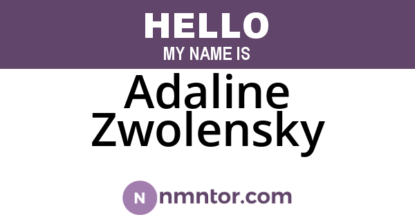 Adaline Zwolensky