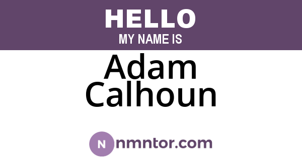 Adam Calhoun