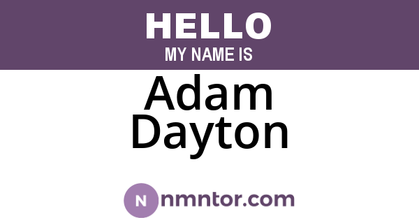 Adam Dayton