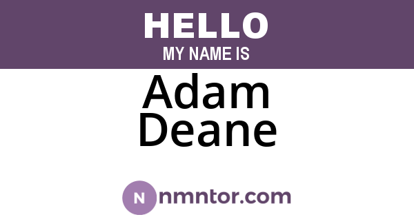 Adam Deane