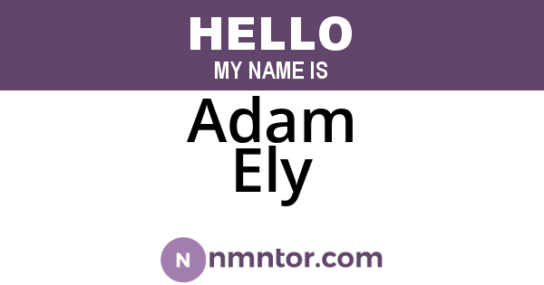 Adam Ely
