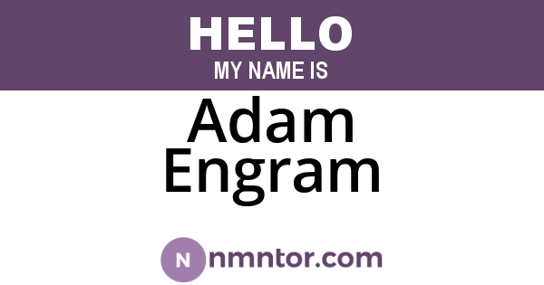 Adam Engram