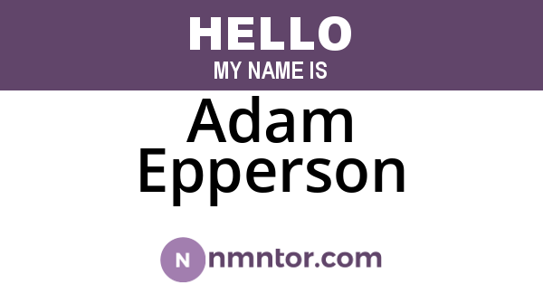 Adam Epperson