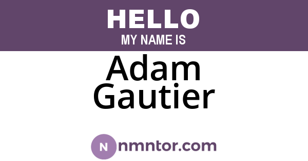 Adam Gautier