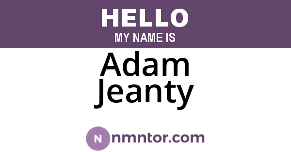 Adam Jeanty