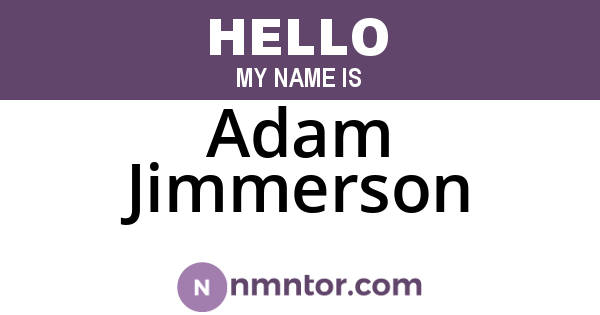Adam Jimmerson