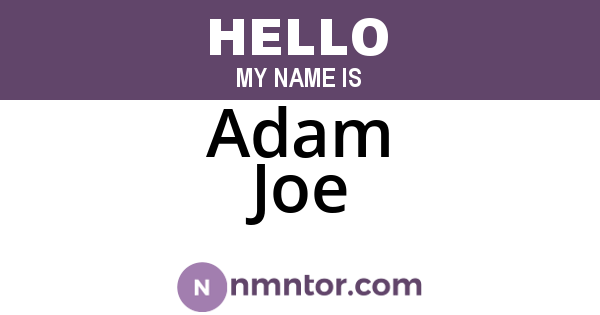 Adam Joe