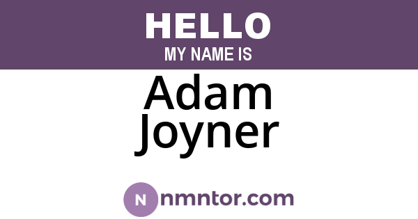 Adam Joyner