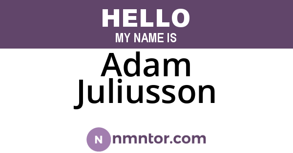 Adam Juliusson