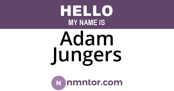 Adam Jungers
