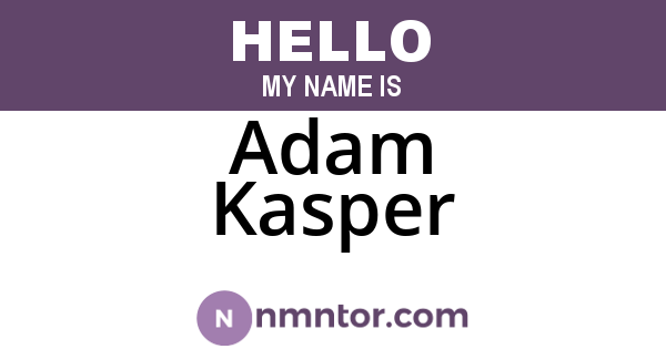 Adam Kasper