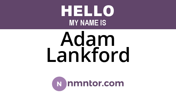 Adam Lankford