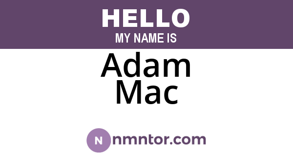 Adam Mac