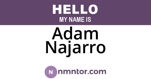 Adam Najarro