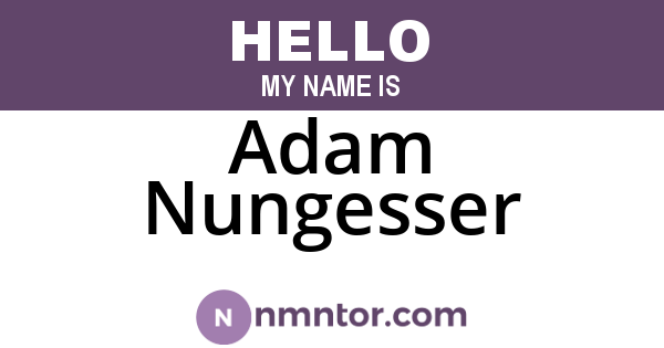 Adam Nungesser