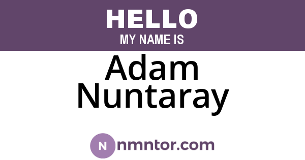 Adam Nuntaray