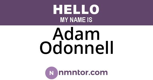 Adam Odonnell