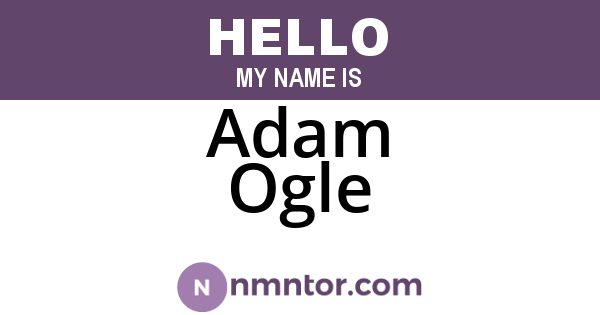 Adam Ogle